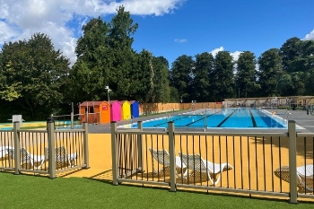 Historic lido reopens after £6m makeover  image
