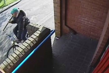 Police hunt man after council offices attacked with sledgehammer image