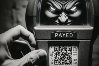 Council warns of fake QR code stickers on parking machines image