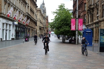 Glasgow council first to install cycle-activated signs image