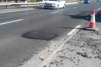 Tough Patch® repairs dangerous pothole on M180 image