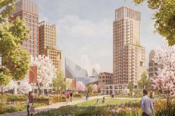 Trafford Council publishes Wharfside regeneration masterplan image