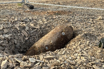 WWII bomb discovered on Plymouth building site image