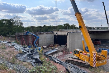 Warwickshire A46 bridge project gets back on track after delays image