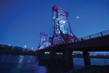 Public Lighting Runner-up: Newport Bridge Architectural Lighting, Stockton-on-Tees Borough Council image